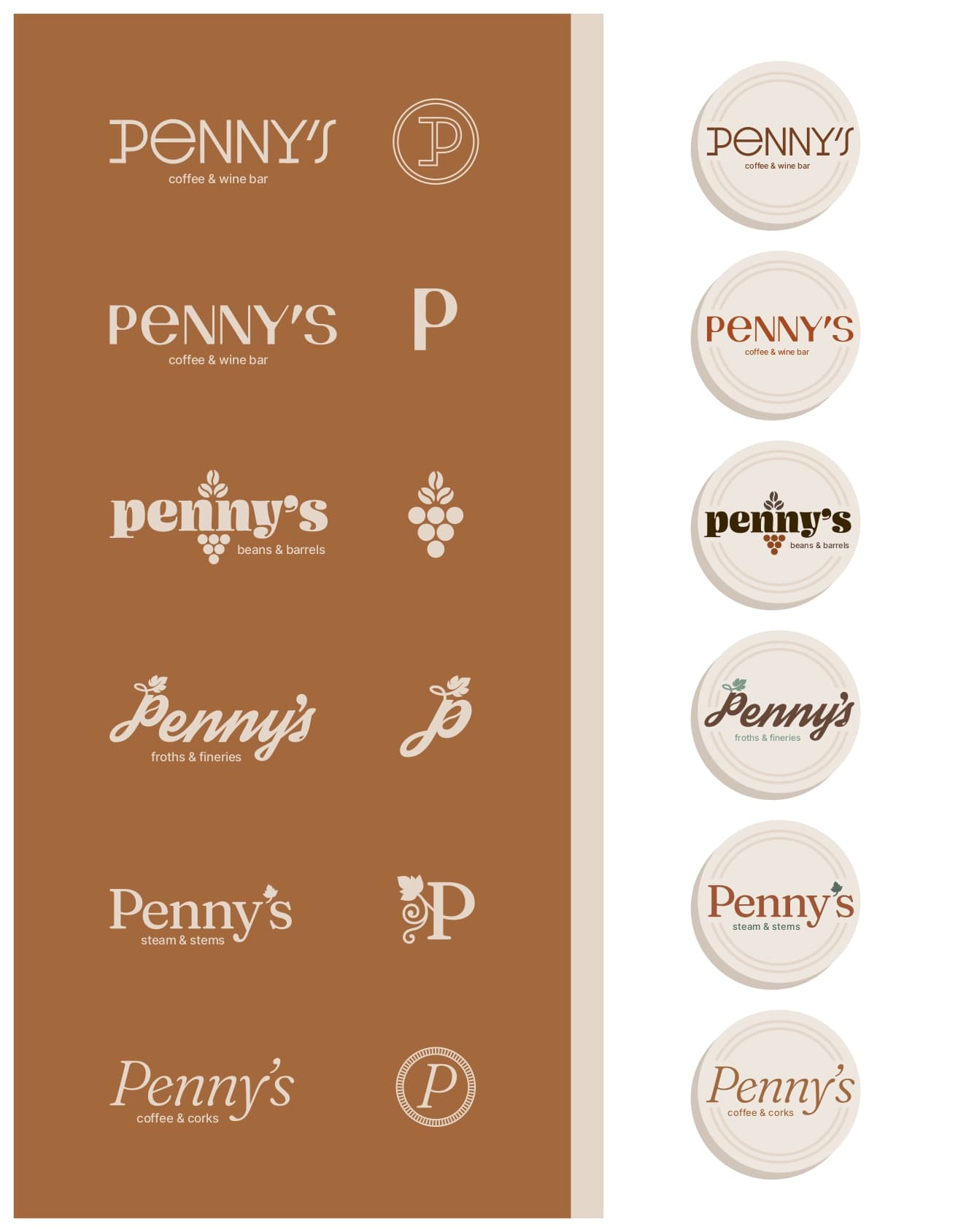 pennys coffee branding ideas