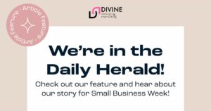 Divine Design is featured in the Daily Herald for Small Business Week