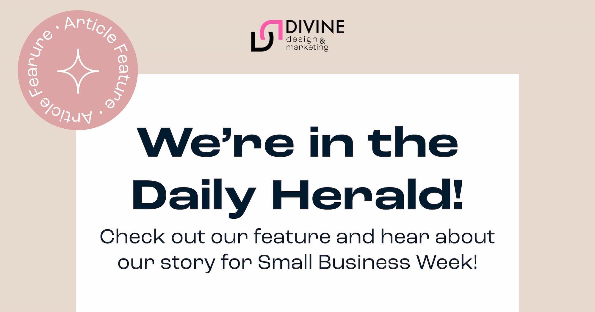 Divine Design is featured in the Daily Herald for Small Business Week